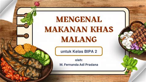 10 Materi BIPA 2 Mengenal Makanan Khas Malang YouTube