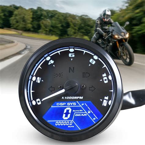 Universal Motorcycle Lcd Digital Speedometer Motorbike Odometer