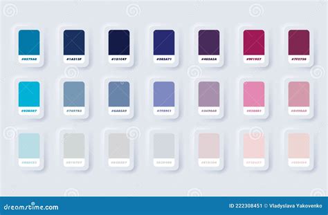 Purple And Blue Pastel Colour Palette Vector Catalog Samples Purple And Blue In Rgb Hex Color