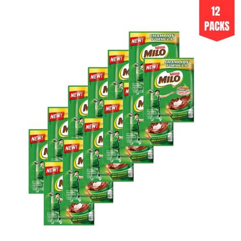 Milo Powdered Choco Malt Milk Drink G Sachets Lazada Ph