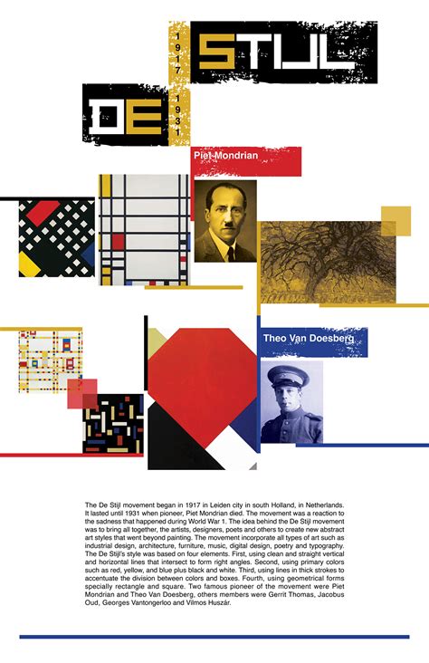 DE STIJL Movement Poster on Behance