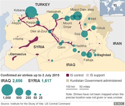 Battle For Iraq And Syria In Maps Bbc News