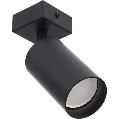 Plafonnier Edo Malga Spot Noir Orientable Spot De Plafond Spot