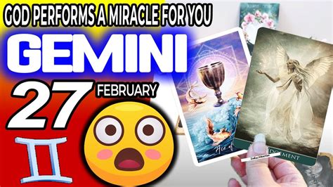 Gemini God Performs A Miracle For You Horoscope For Today February