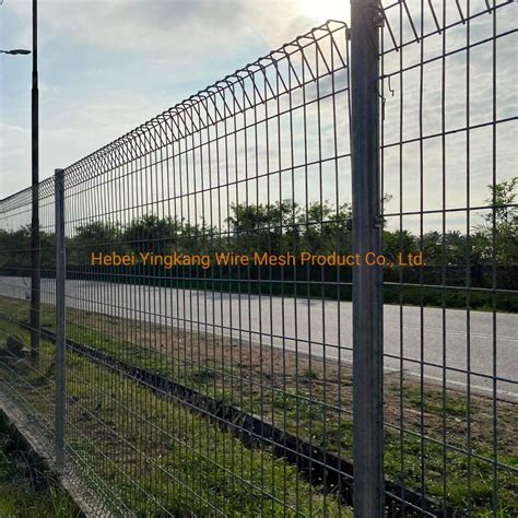 Welded Wire Mesh Steel Fence Panel Roll Top Railing Garden Security