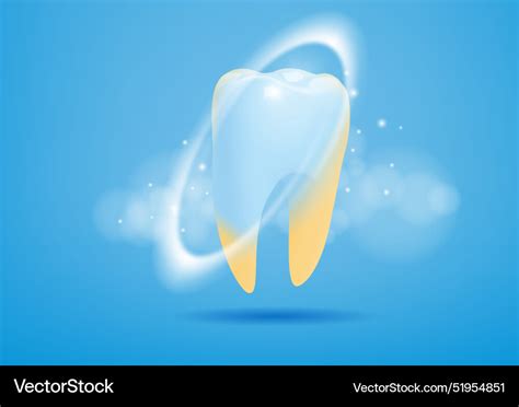 Clean and dirty teeth ad before after Royalty Free Vector