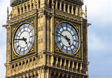 Close-up of the Clock Face of Big Ben, London Stock Image - Image of ...