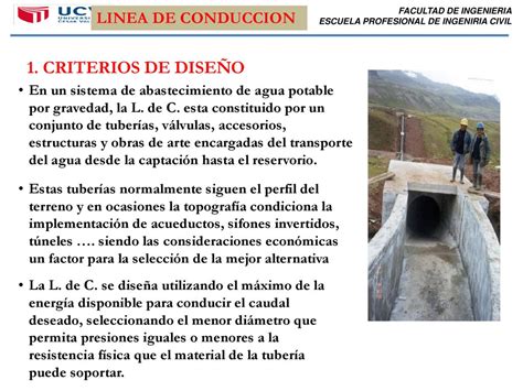 Ingeniria Sanitaria Linea De Conduccion Facultad De Ingenieria Ppt