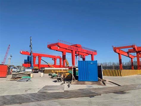 Concrete Beam Handling Double Girder Gantry Crane With Truss China