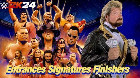 WWE 2K24 Entrances Signatures Finishers Ted Dibiase YouTube