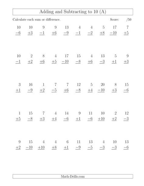 Adding And Subtracting With Facts From To 12 A 55 Off