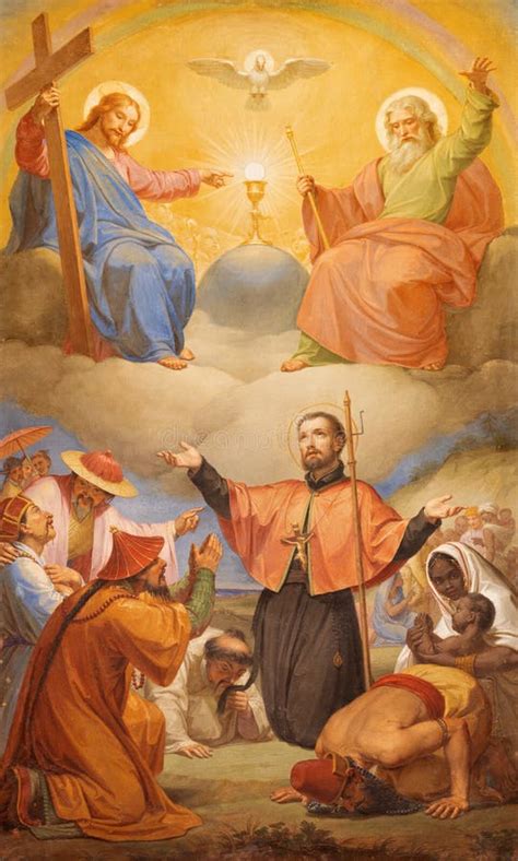 Rome Italy August The Preaching Of St Francis Xavier And