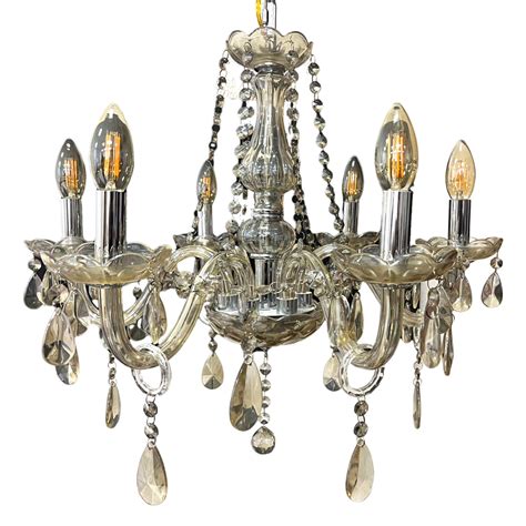 Lustre Cristal Leg Timo K Candelabro Bra Os Conhaque Shopee Brasil