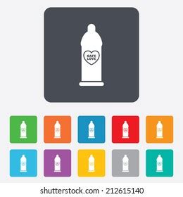 Condom Safe Sex Sign Icon Barrier Stock Vector Royalty Free