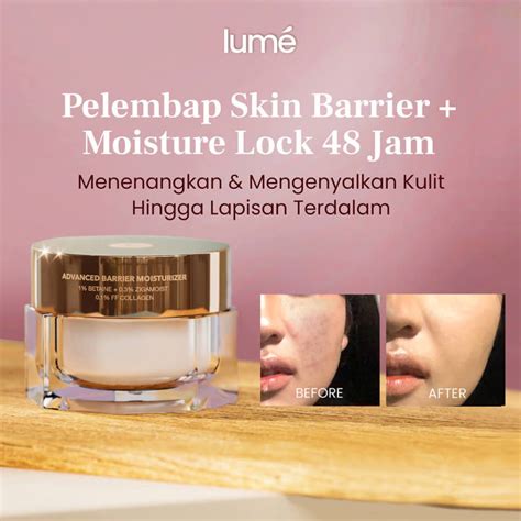 Lume Moisturizer Advanced Barrier Pelembab Wajah Mencerahkan Mounsturizer Untuk Kulit Kering