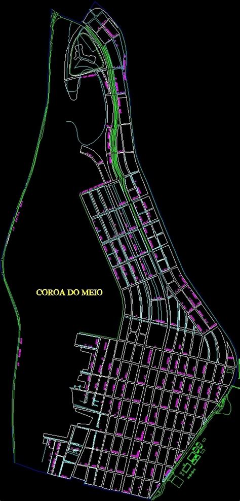 Map Of Aracaju Sergipe Brazil DWG Block For AutoCAD Designs CAD