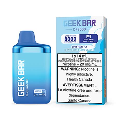 Blue Razz Ice Geek Bar Df Disposable Vape Vapeloft