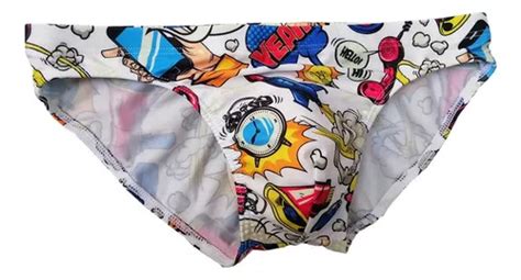 Ba Ador Sexy De Cintura Baja Para Hombre Bikini Con Graffit Cuotas