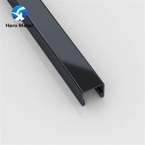 Foshan Factory Customized Brushed Chrome Bright Black Channel Ceramic