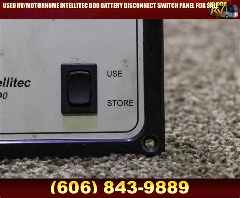 Rv Components Used Rv Motorhome Intellitec Bd0 Battery Disconnect Switch Panel For Sale Battery