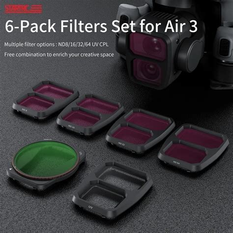 Lens Filters For DJI Air 3 Filter Set ND 8 16 32 64 UV CPL Natural