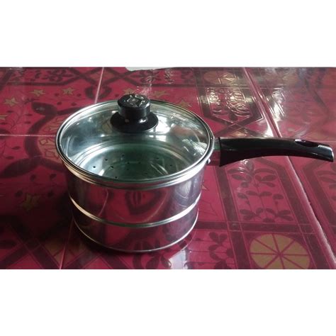 Jual Panci Susu Steamer Cm Tutup Kaca Dengan Saringan Rebus Dan