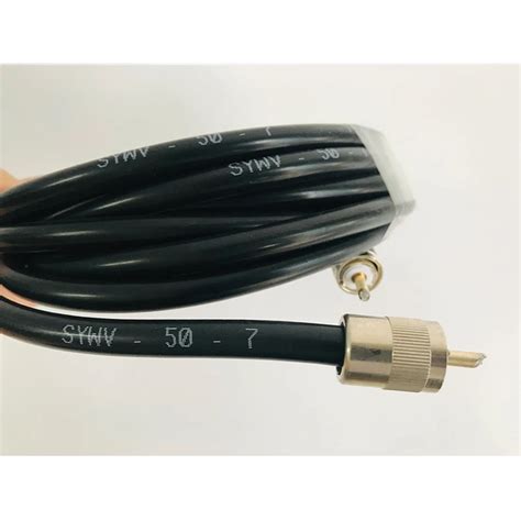 Syv50 7 Coaxial Cable M Male To M Male Rg8u Lmr400 Antenna Cable Low Loss Black Coax Satellite