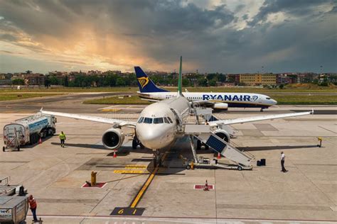 Planes At Capodichino Airport Editorial Stock Image Image Of Italy