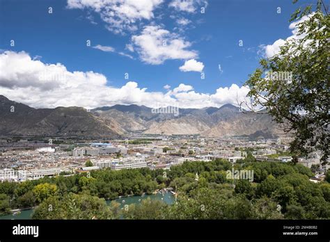 View Of The City Of Lhasa From The Potala Palace A UNESCO Heritage