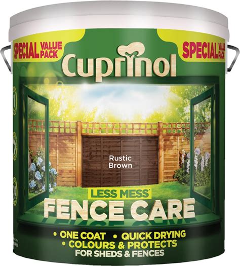 Ronseal Rslflppdo5l 5 Litre Fence Life Plus Paint Dark Oak Amazon