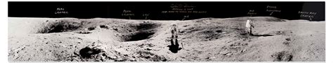 Lot Detail Charlie Duke Signed 40 Panoramic Photo Of The Lunar