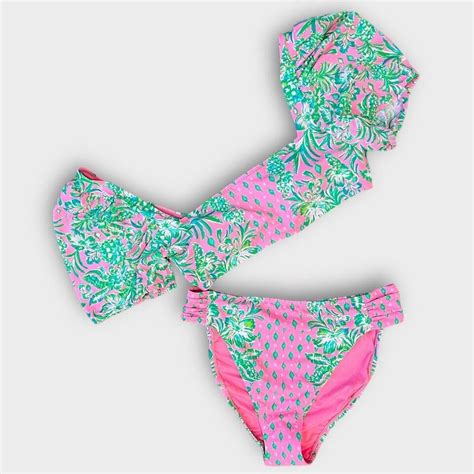 Lilly Pulitzer Ressina Bikini Top And High Waisted Clancy Bikini Bottom