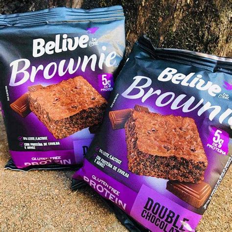 Protein Brownie Double Chocolate Sem glúten Sem lactose Belive Display