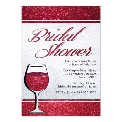 Red Wine Tasting Bridal Shower Invitation Zazzle Wine Bachelorette Party Invitations Wine