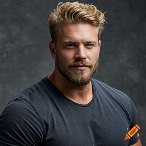 Close Up Portrait Of A Man With Long Blonde Hair And A Beard On Craiyon
