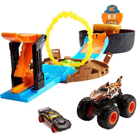 Hot Wheels Pista De Acrobacias Monster Truck Mattel Gvk Em Promo O Na Americanas