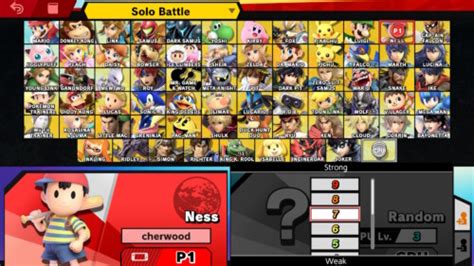 Super Smash Bros Ultimate Interface In Game Video Game Ui