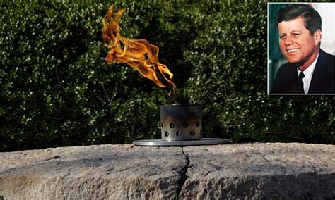 Eternal Flame Moved To Permanent Spot At The Grave Site Of President