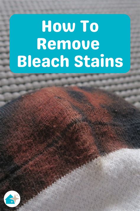 Remove Bleach Stains From Washable Fabrics