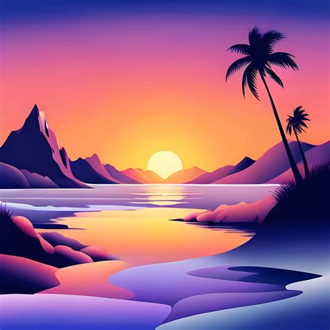 Purple Themed Sunset Ai Generated Artwork Nightcafe Creator