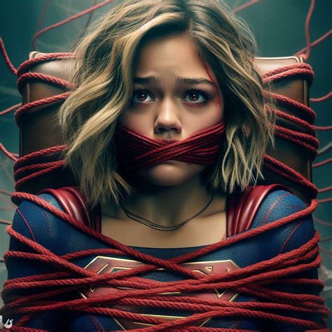 Jenna Ortega Supergirl Chair Tied Rope Gagged By Silverhedgehog2009 On