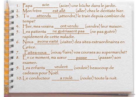 Le Présent Ou Le Passé Composé Français Fle Powerpoints