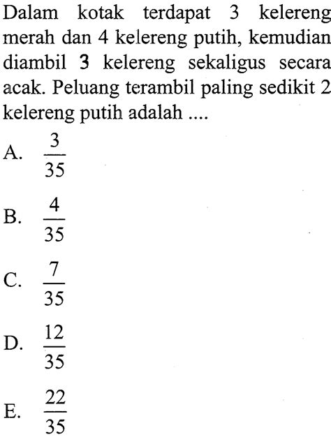 Kumpulan Contoh Soal Peluang Wajib Matematika Kelas 12 Colearn