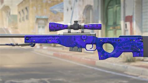 Purple Scope Back In Cs2 Awp Sun In Leo With 5x Web Stuck Sticker