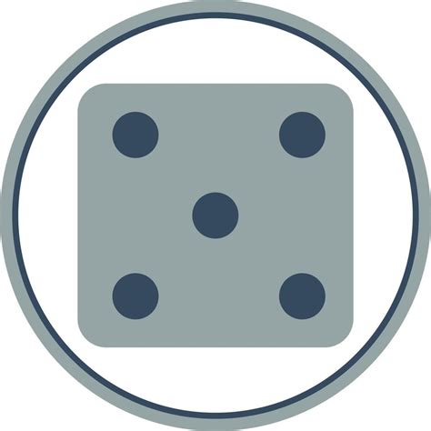 Dice Five Vector Icon Design 14892743 Vector Art At Vecteezy