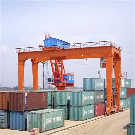 China Ton Rmg Container Gantry Crane Double Beam Manufacturers