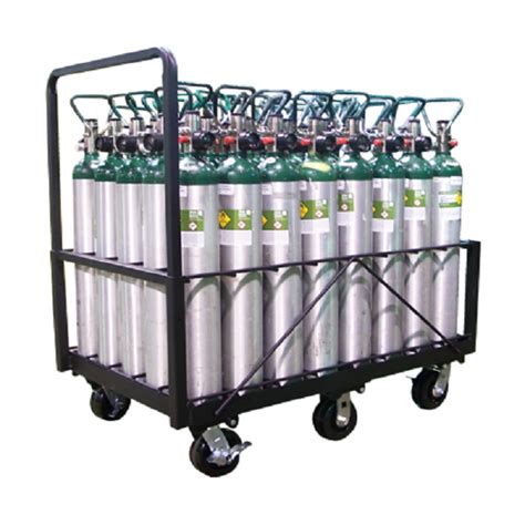 Oxygen Cylinder Cart For Industrial Transport By Responsive Respiratory