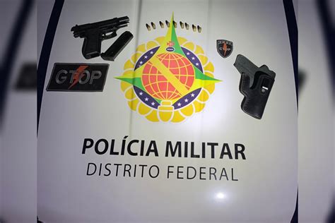 Homem aponta arma para garçom em bar do DF e é preso em flagrante pela