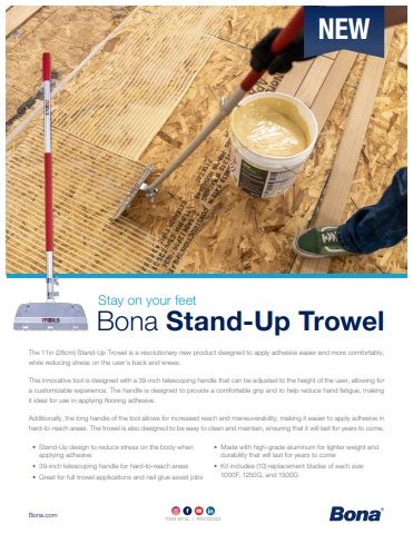 Stand Up Trowel Sell Sheet 4814L