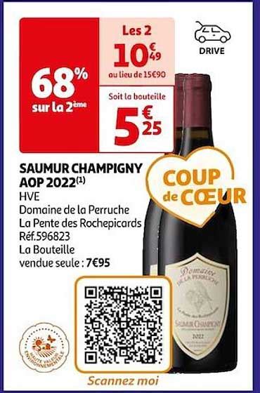 Promo Saumur Champigny Aop 2022 Hve Domaine De La Perruche La Pente Des